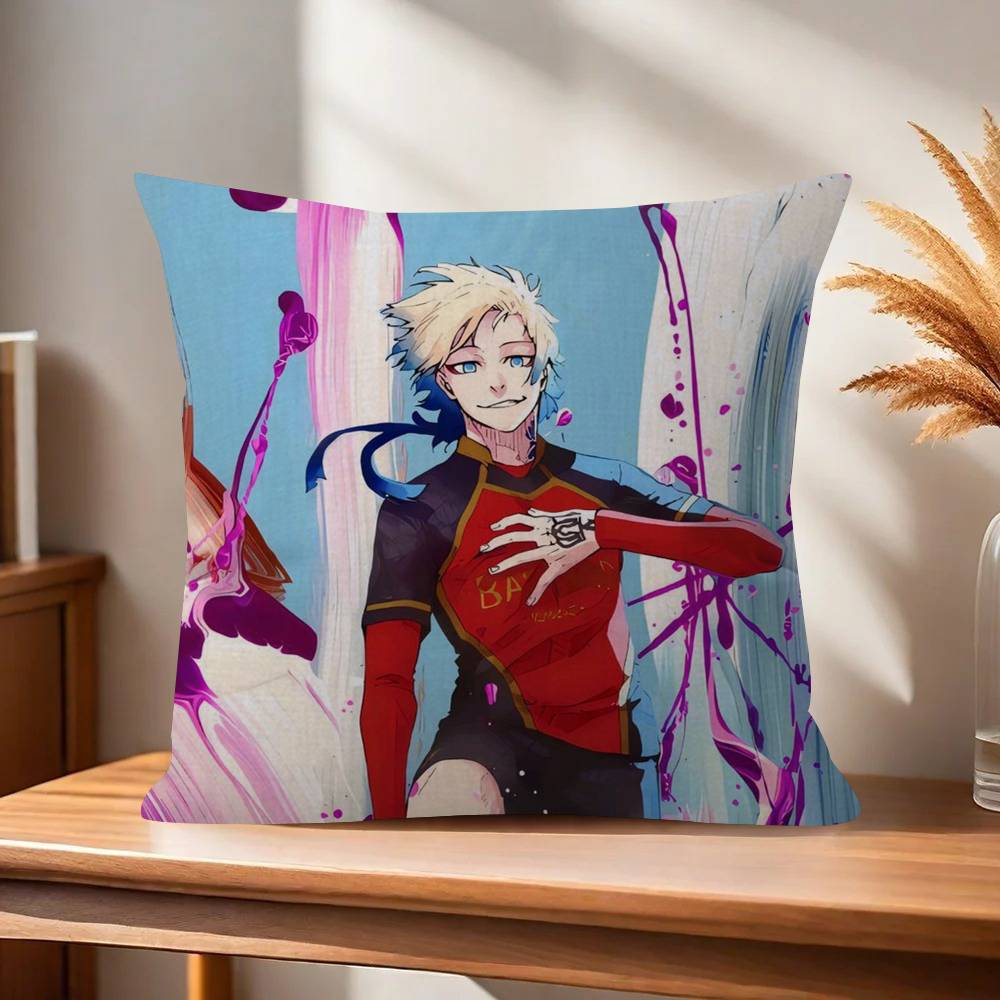 Anime mMichael cool Kaiser  Pillow Gift Home Office Decoration Bedroom Sofa Car Cushion Cover case 45x45