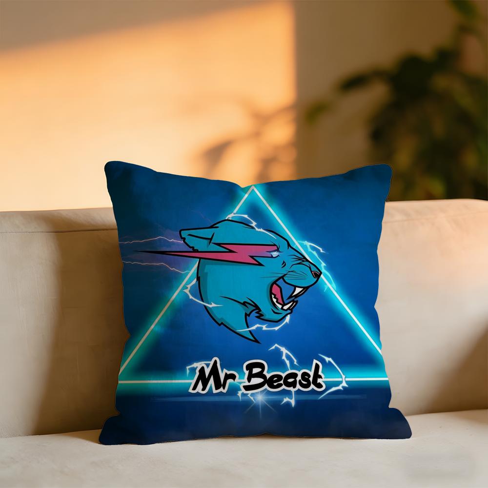 

Игровой блогер MrBeast Аниме Мультфильм Наволочка Уютная Бархатная Подушка-плед Мягкая Теплая Подушка Для Дивана Кровати 30X30cm
