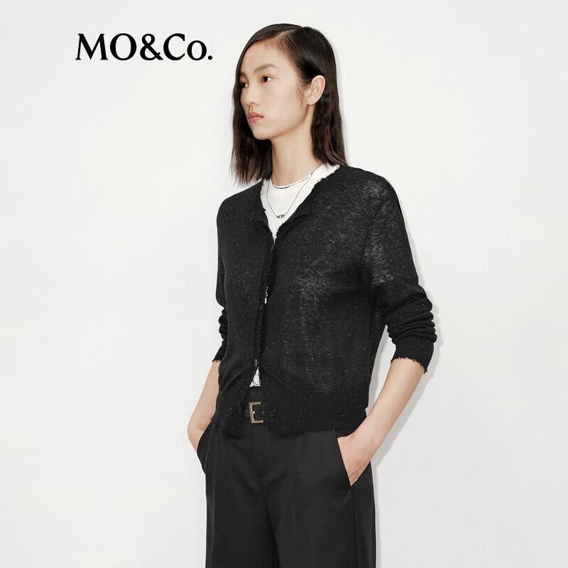 MO&Co. Alpaca Blend Knitted Cardigan