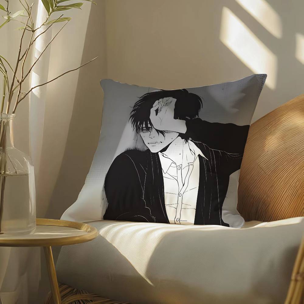 Cartoon Anime DEVILS LINE-L Pillow Case Silky elegant Comfort Sofa Bed  Invisible zipper Beach pillowcase