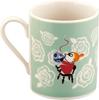MOOMIN Large 8x9cm With Made In Day Gift for Birthday Tableware (Moomin) Mug, 320ml, Approx. Diameter, "Time Mamma," Green, Japan, MM9502-11, Mother's