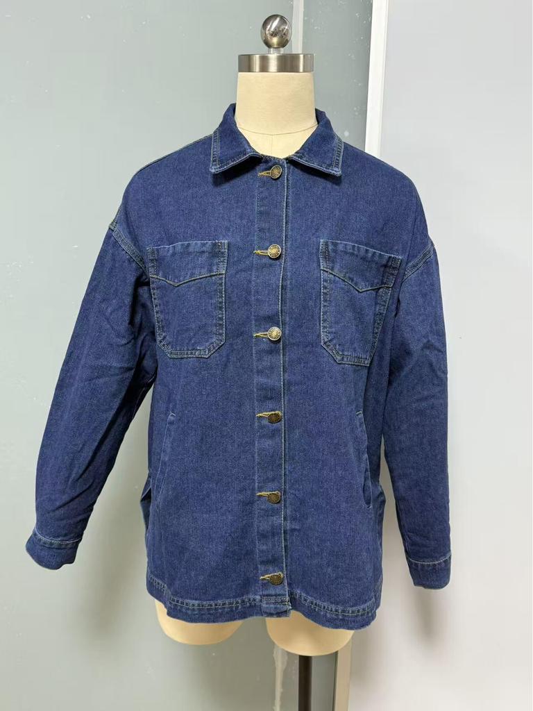 European & American Women's Spring Denim Jacket - Loose Fit
