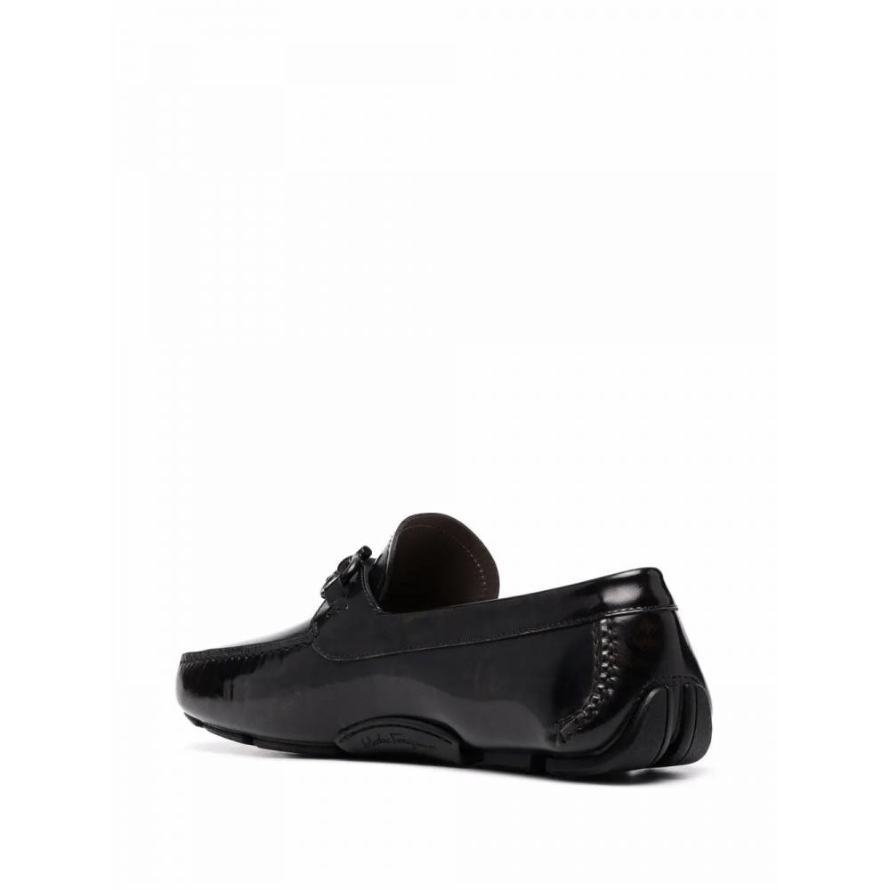 Salvatore Ferragamo Ferragamo Paris Leather Loafers Brown