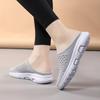 Women's Round Toe Slippers Light Breathable Flats Non-slip Soft Sole Casual Shoes Slip-on Mules for Walking Daily Wear