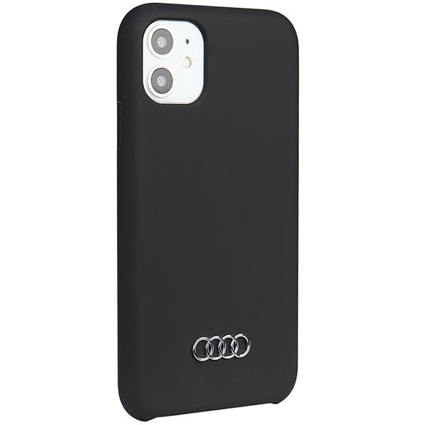 Audi Silikondeksel Iphone 11 / Xr 6.1 Svart/Black Hardcase Au-Lsrip11-Q3/D1-Bk