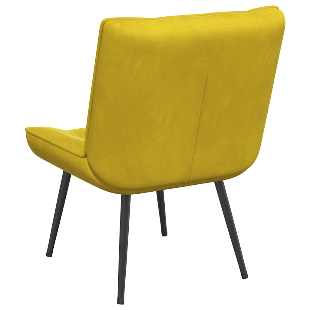 Relax Chair Yellow 64 x 74 x 84 cm Velvet