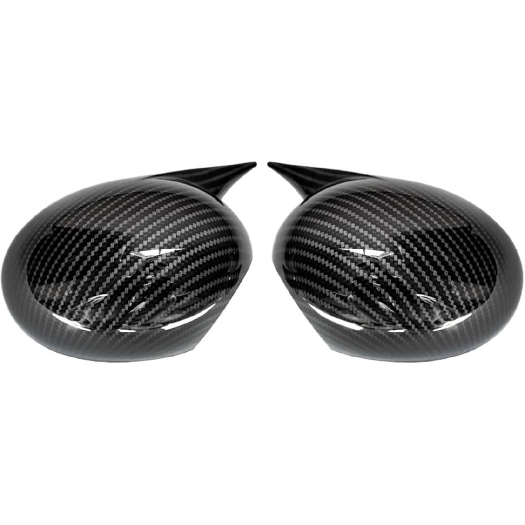 Rearview Mirror Caps Cover Glossy Black Sticking Compatible With BMW/MINI COOPER R55 R56 R57 R58 R60(Gloss Blcak)