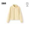 Semir Damen Winter Fleece-gefüttertes Halbzip-Sweatshirt mit Stehkragen