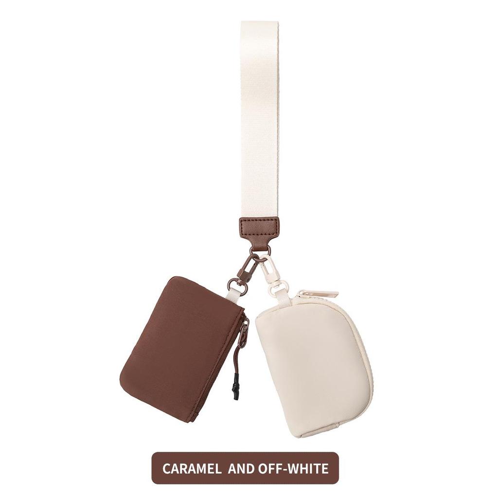 Lulu Geantă de mână impermeabilă din nailon pentru femei: Portofel Mini Elegant pentru Monede și Suport pentru Carduri