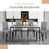 Spandex scaune de sufragerie huse jacquard huse impermeabile pentru scaune lavabile Parsons huse pentru scaune reglabile 2 4 6 set