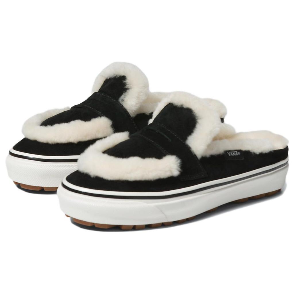 Vans Style 53 Shearling Mule DX Plush Edge Low Top Skate Shoes Unisex Sneaker Black White VN0005U3BF5