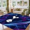 Tottenham Hotspur Design Crystal Velvet Rug Soft Decorative Mat for Bedroom Entrance