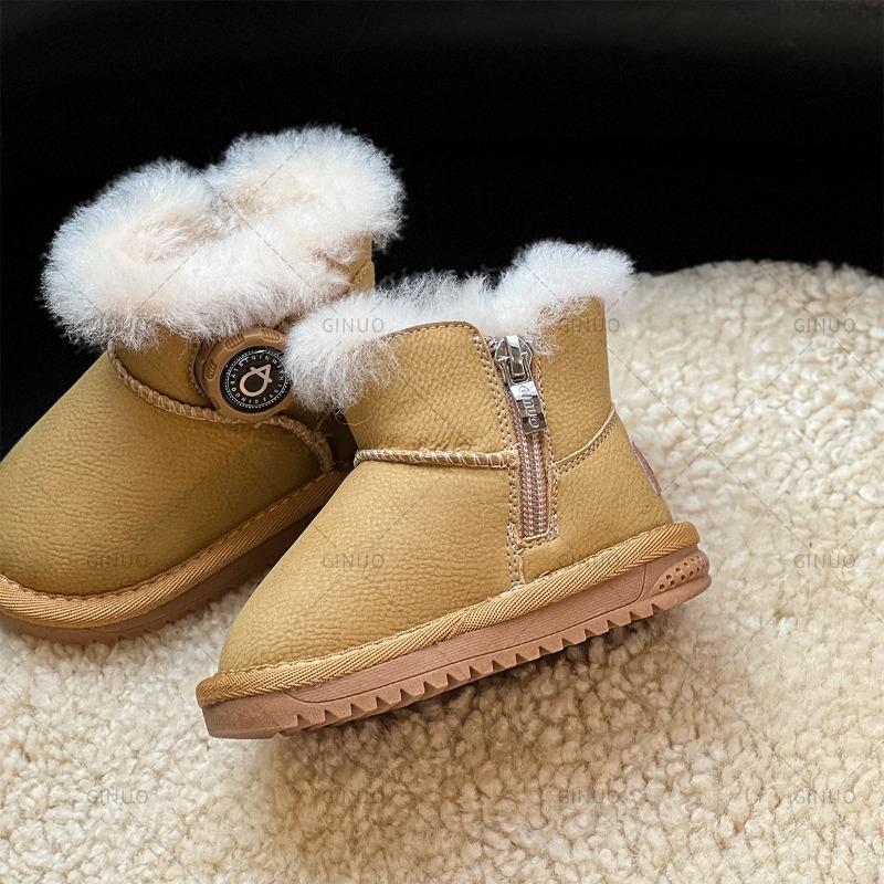 Snow Boots Male and Female Students Thickened Medium Boots Autumn and Winter Non-slip Short Boots