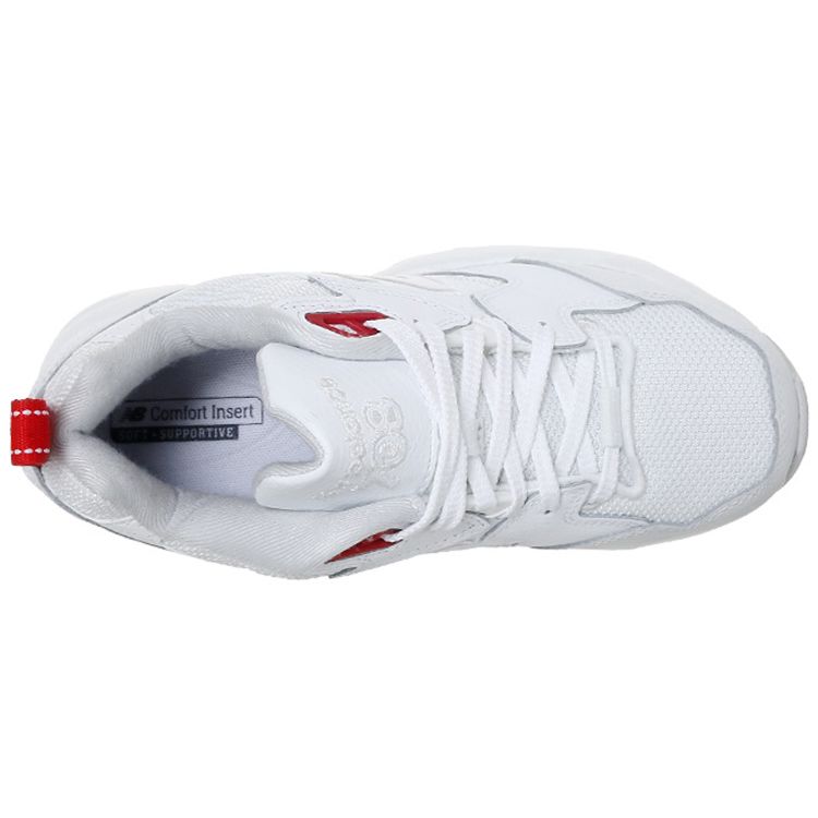 New Balance Nb 708 Retro Comfortable Fabric Synthetic Leather Low Top Casual Running Shoes Women Sneaker White Red WX708EC