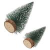 Set Decorativo Albero di Natale Pino 10 Pezzi Ornamento Piccolo Natalizio Albero Artificiale da Tavolo