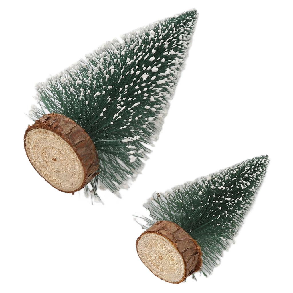 Set Decorativo Albero di Natale Pino 10 Pezzi Ornamento Piccolo Natalizio Albero Artificiale da Tavolo