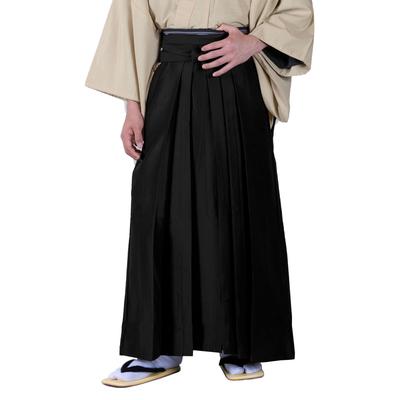 Prateľná Hakama pre koňa Jazda, Hladká, Pánska (LL, Čierna)