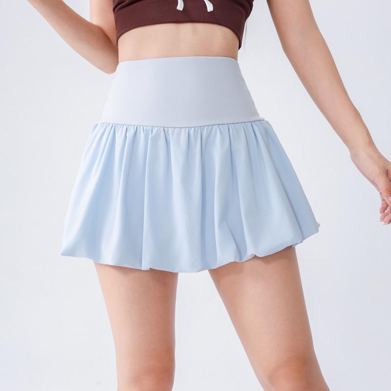 

New Style Flower Bud Short Skirt Women With High Waist A-shaped Fluffy Ballet Sports Tennis L