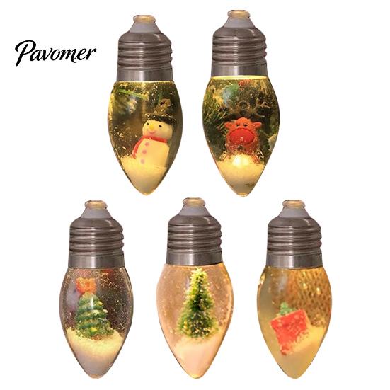 Durable LED Bulb String Lights Christmas Snow Ball Vintage 10/20 Bulbs Light Long-lasting Fairy with Scene for Home Patio Fireplace Xmas Tree