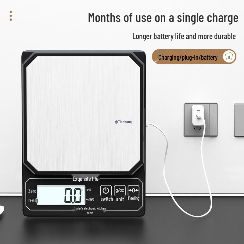 Hochpräzise 10kg Wasserdichte Elektronische Küchen- und Haushalts-Lebensmittelwaage