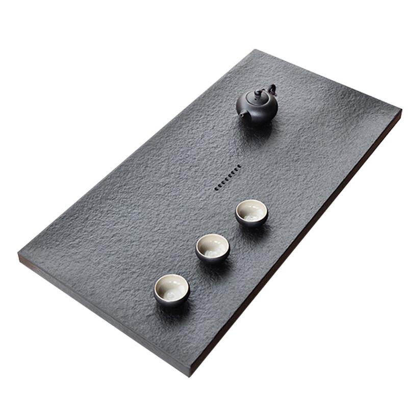 Yimeide GGN07 Black Gold Stone Rectangular Tea Tray
