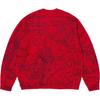 Supreme Collage Embroidered Sweater Red