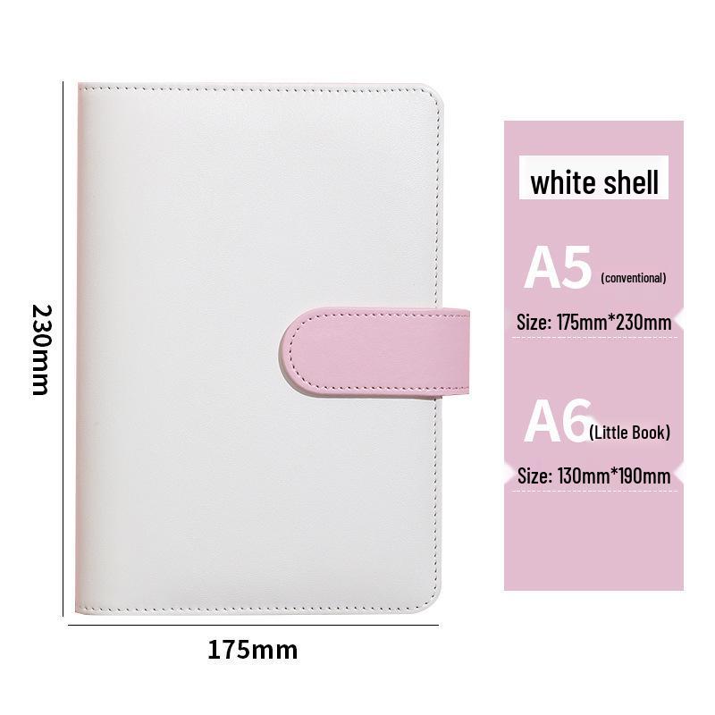 

Macaron Loose-leaf Notebook with Detachable Cover Planner Diary Book A6 (130x190mm)