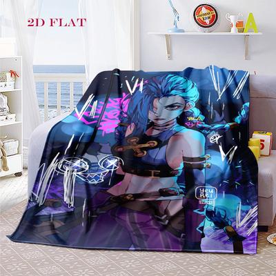 Blue Fury: Warrior's Resolve Blanket Suitable for All Seasons Home Decor Office Rest Blanket Bedroom Outdoor Plush Blanket