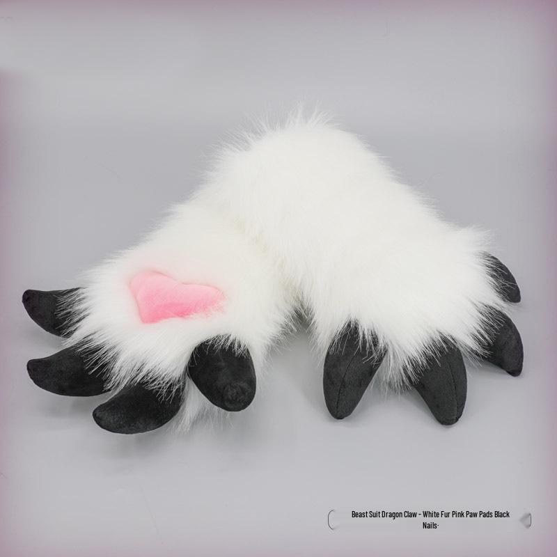 Handmade Cosplay Dragon Claw Gloves - Cute Moe Fursuit Beast Props