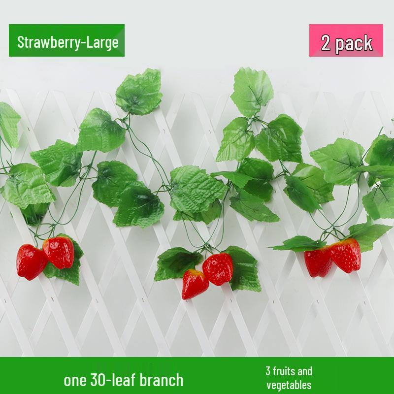 Artificial Rattan Vines for Pipe and Ceiling Decoration - Fake Green Leaves