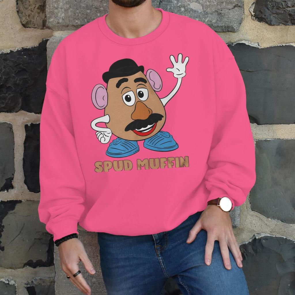 Cartoon Spud Muffin Sweet Potato Print Sweatshirt New Men Women Happy Valentine Gifts Long Sleeve Fashion Couple Pullover
