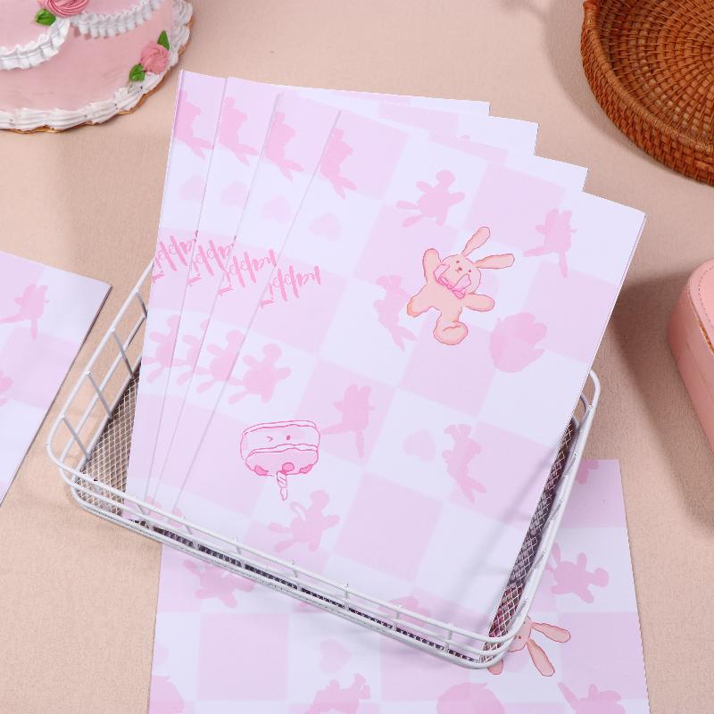 6 Sheets/Sets Bunny Tissue Paper Bouquet Flower Wrapping Paper Gift 50*70cm Wrap Art Paper For Children Gifts Diy Crafts