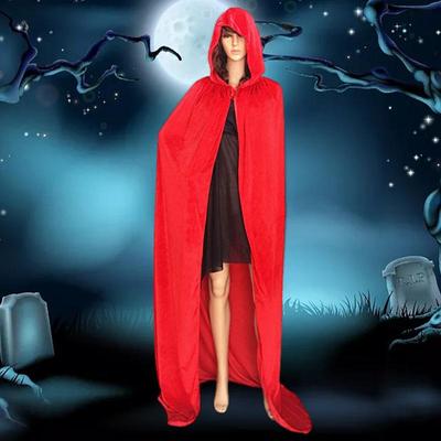 Cadılar Bayramı Cosplay Uzun Kapüşonlu Pelerin Pelerin Aksesuarları Yumuşak ve Pürüzsüz Dayanıklı Şeytan Kostümü için