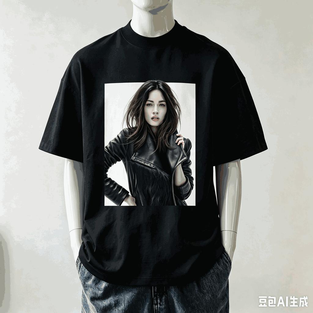 Megan Fox For Fan Gift Tshirt Unisex Unisex Harajuku Oversized Unisex Short Sleeve Streetwear High Quality Couples Soft Breathable