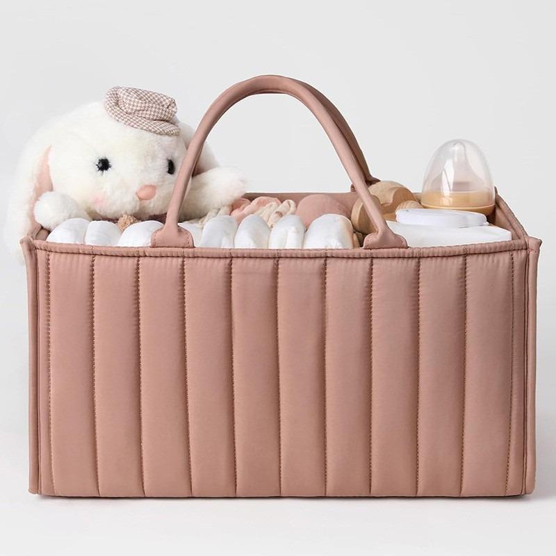 New Multifunctional Diaper Bag Baby Supplies Storage Mommy Bag Detachable Compartment Baby Diaper Storage Basket