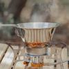 1PC - Outdoor Stainless Steel Snow Bowl Camping Utensil Set Portable And Foldable Picnic Barbecue Bowl