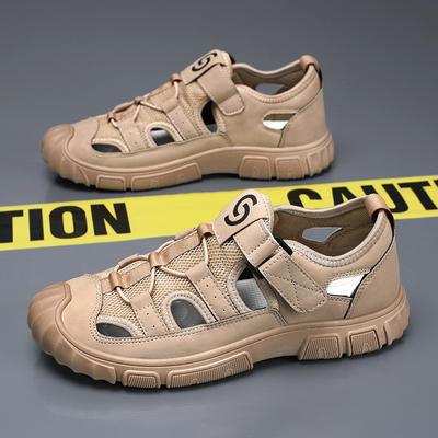 2025 Nouvelles Sandales d'Été Respirantes Découpées pour Hommes, Bout Couvert, Légères, pour Randonnée en Plein Air, Plage, Décontractées, Tendance, Chaussures Antidérapantes