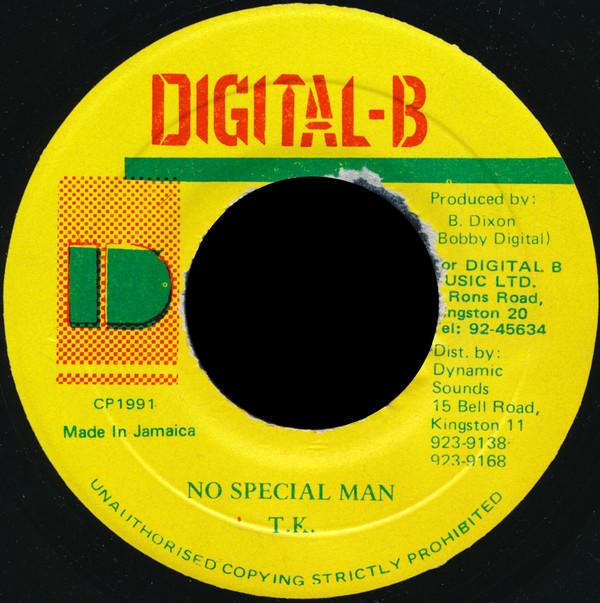 

7inch Record GENERAL T.K. / STEELY & CLEVIE - No Special Man NONE Digital-B 1991 Jamaica Reggae, Ska & Dub Used