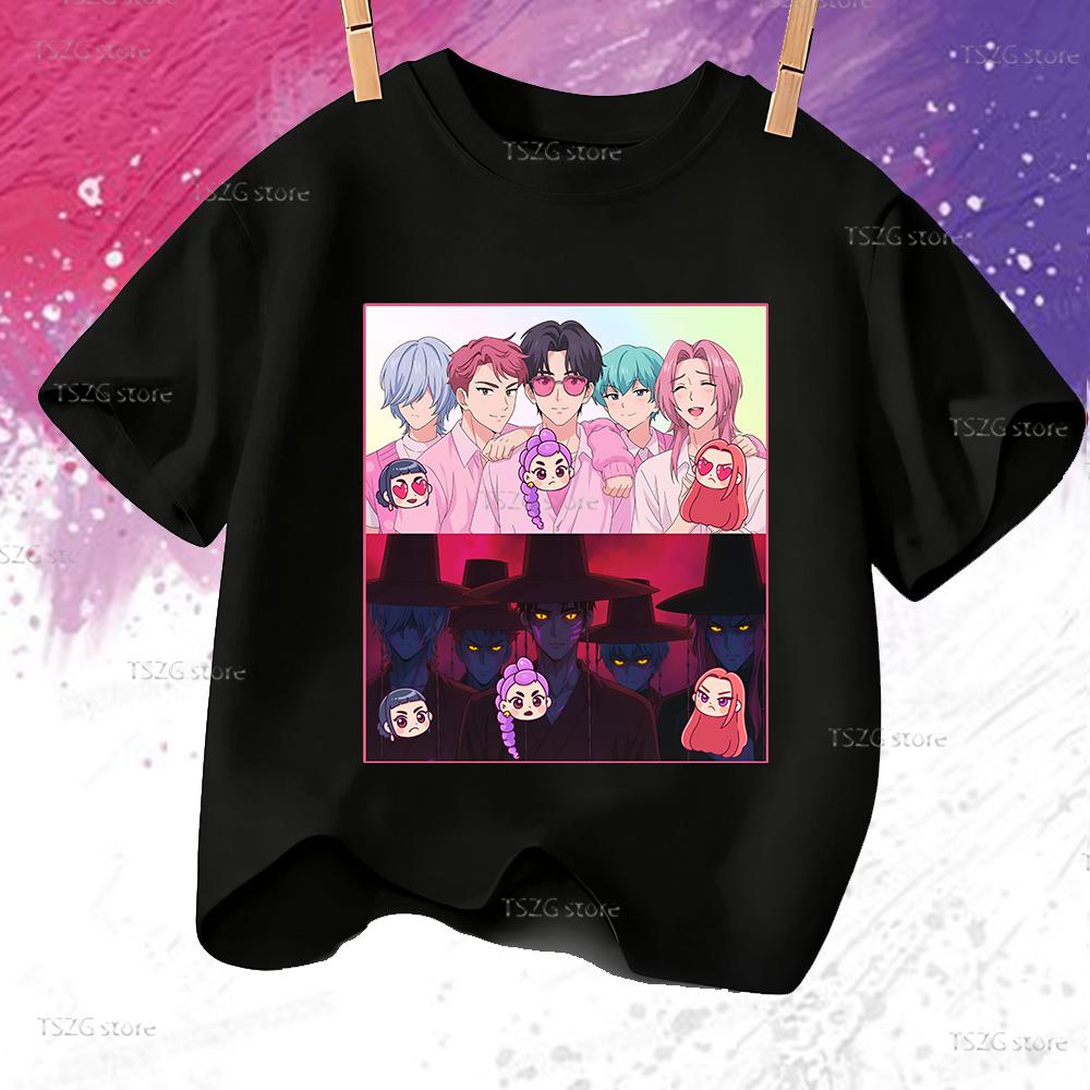 Fashion Printed Loose Short Sleeve Casual Top Crew Neck T-Shirts Boys