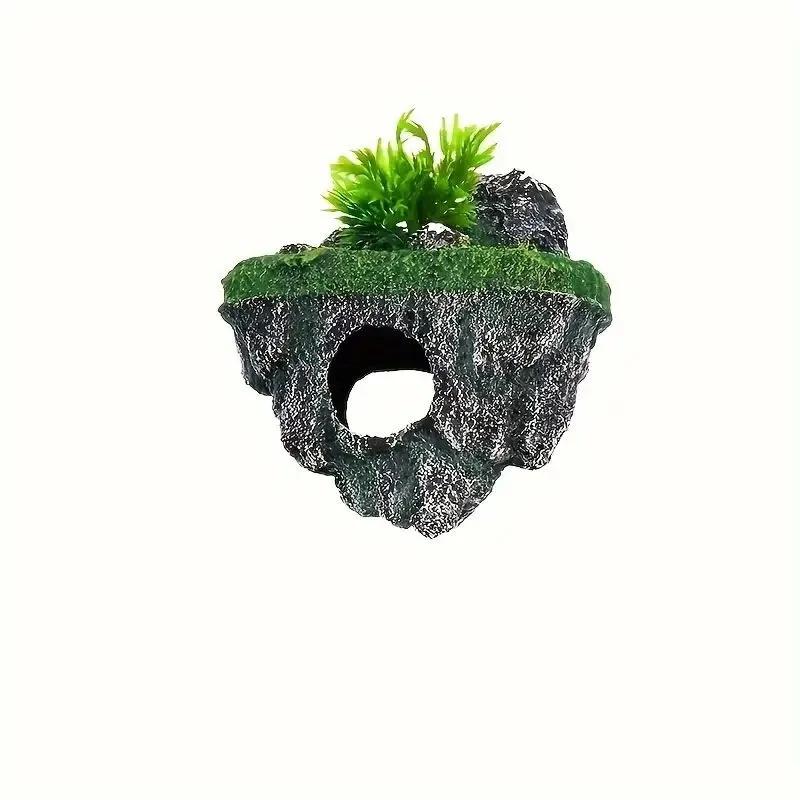 Aquarium Micro Decoration Rockery Retro Climbing Pet Fish Tank Landscaping Ornaments Stone Shrimp Hiding House