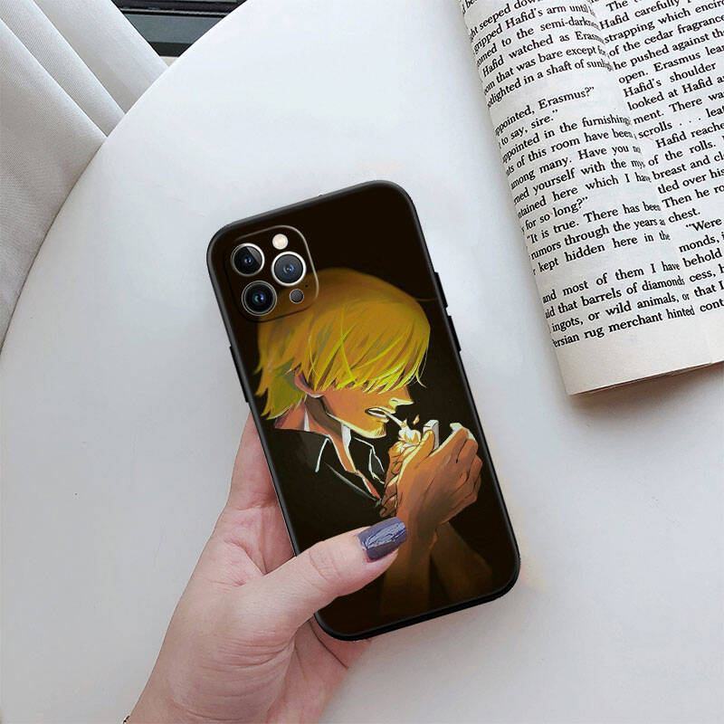 MH123 One Piece Sanji Phone Shell Case for iPhone 7 8 11 12 13 14 15 16 17 16E XS Pro Max XR X SE Air