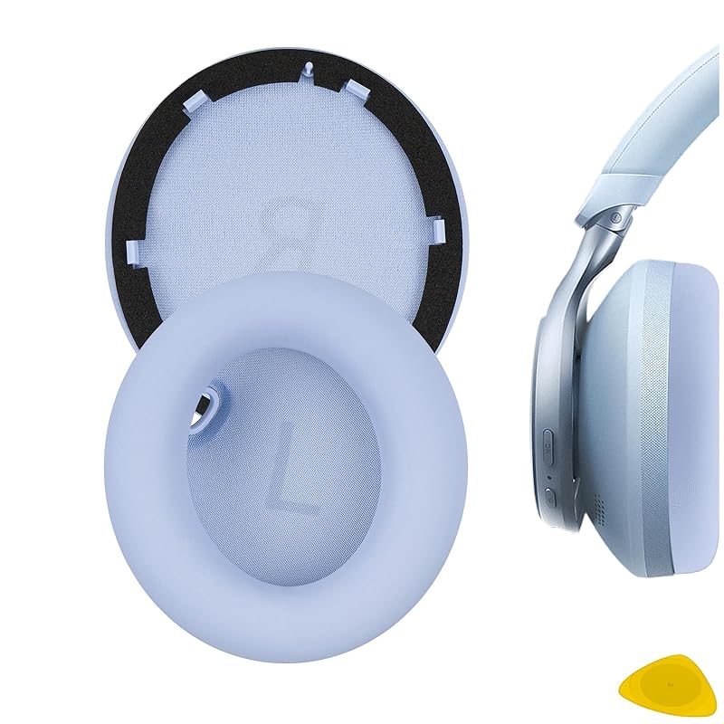 

Geekria ear pads QuickFit compatibility pad anchor Anker Soundcores Space One Compatible with headphones ear/ear cup protein leather (blue)