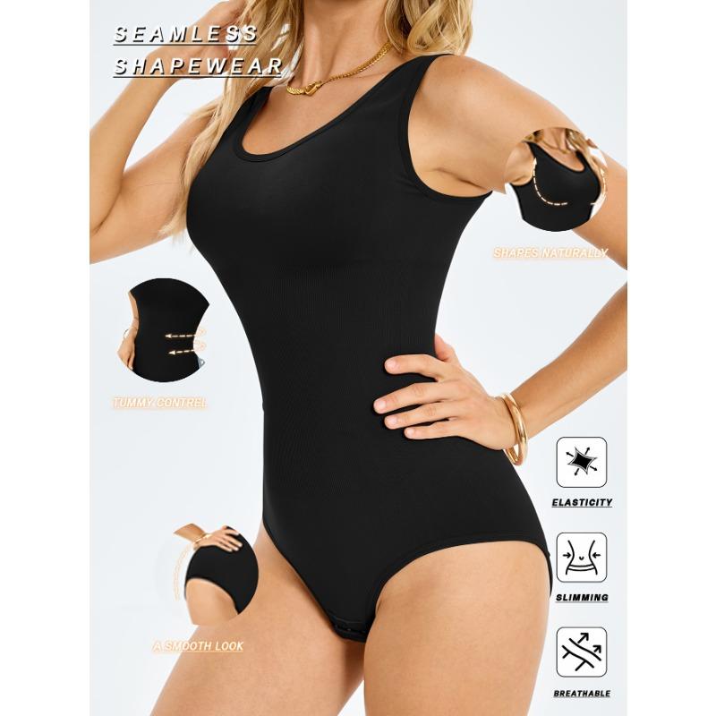 Women's Seamless High Elasticity Shapewear Tummy Control Butt Lifting Sleeveless Body Shaper