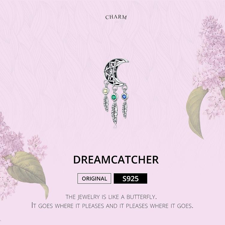 Bamoer Bohemian Style Star Metal Beads for Jewelry Making Feather Tassel Charm Fit Bracelet