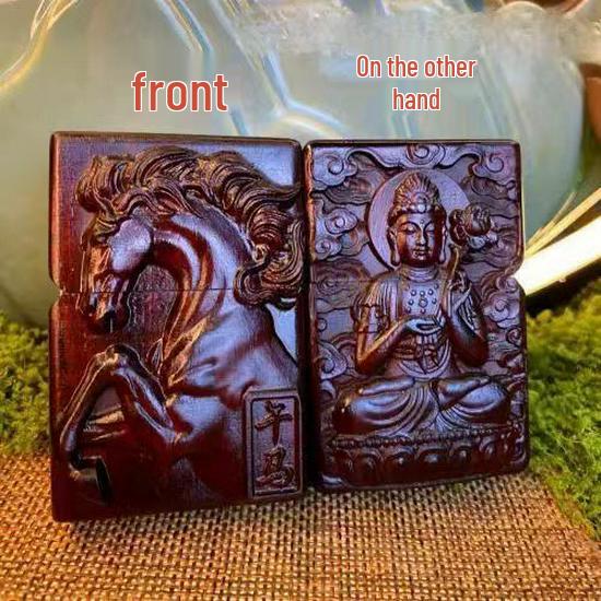 Retro Rosewood Double-Sided Windproof Wenwan Lighter