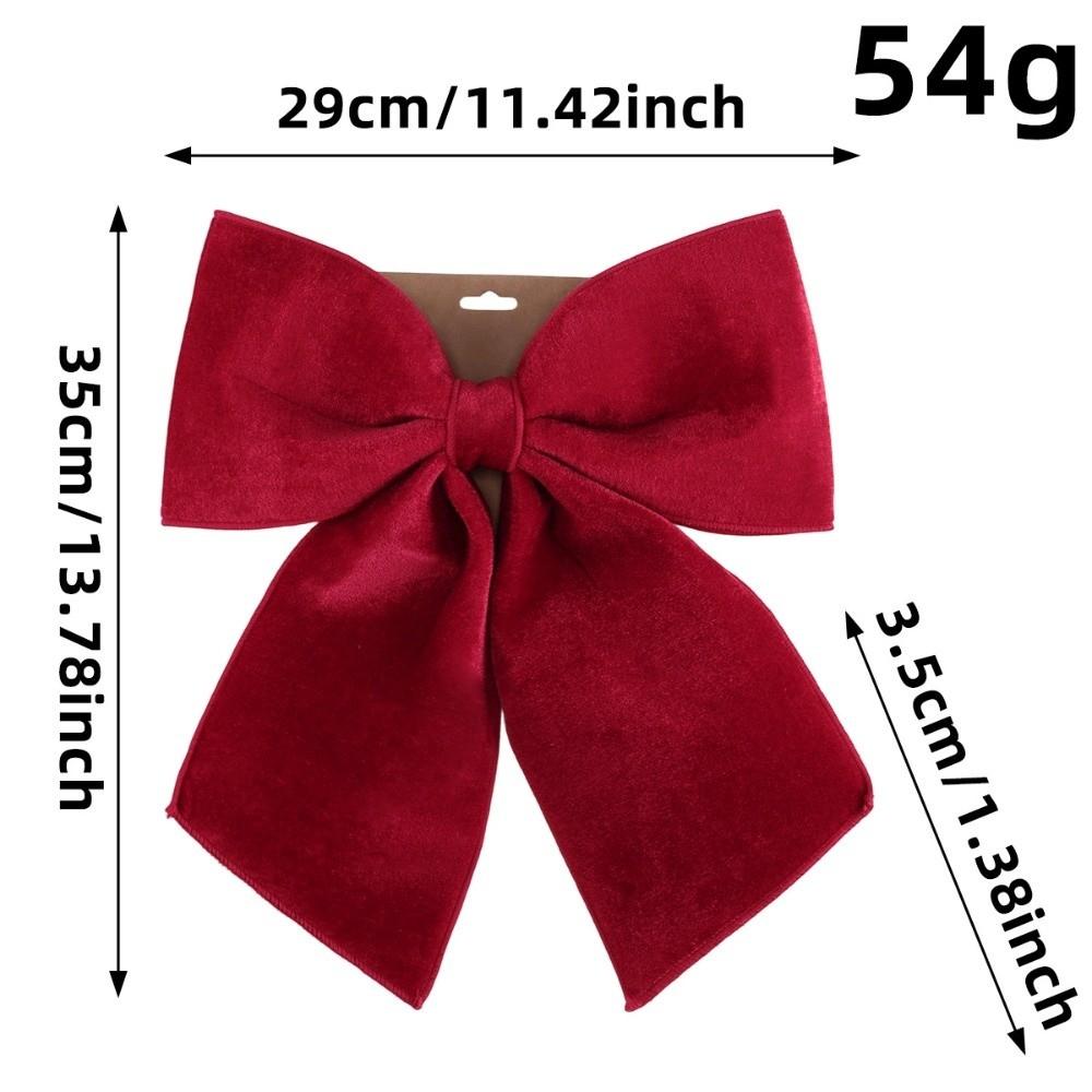 Red Green Christmas Bowknot Handcrafted Christmas Tree Decorations  Christmas Gift