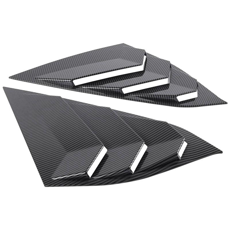 For 2018- Honda Accord JDM Carbon Fiber Color Rear Side Vent Quarter Window Louver Shutter Cover Parts