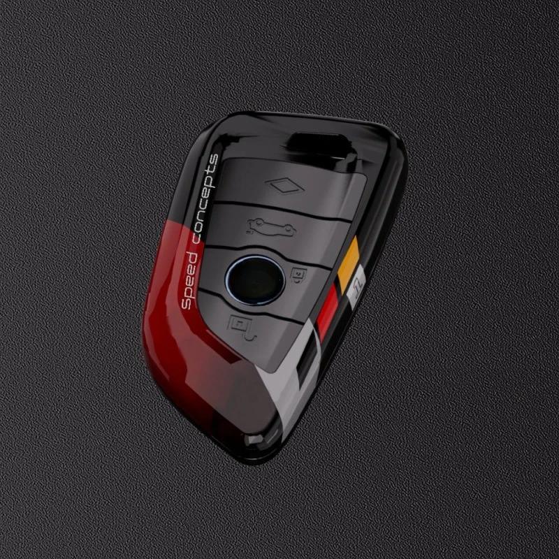 Fashion Carbon Fiber Style Car Remote Key Case Cover For BMW 1 2 3 4 5 6 7 Series X1 X3 X4 X5 X6 F30 F34 F10 F07 F20 G30 F15 F16
