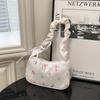 Japanese Style Ruffle Polyester Shoulder Bag Sweet Women's Armpit Handbag CLE