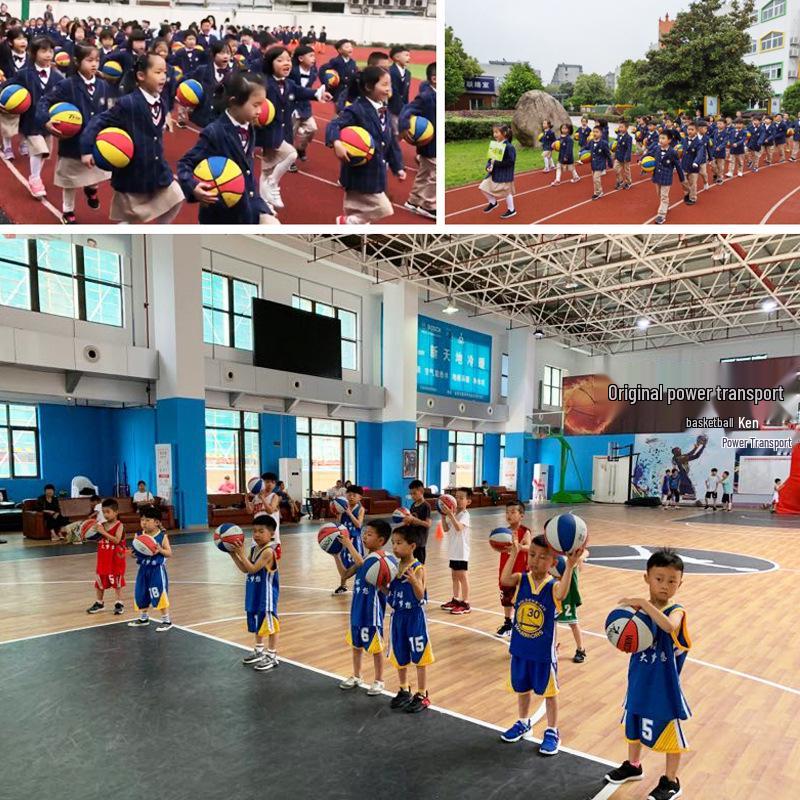 Beginner's Leather Basketball for Young Children: Sizes 3-7